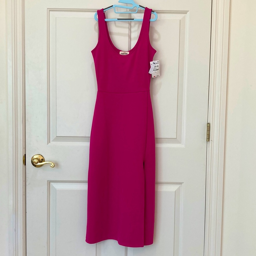 Open Edit pink fitted dress. Size XXS